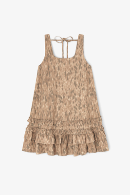 Vestido de algodón estampado